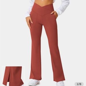 maroon halara yoga pants size small